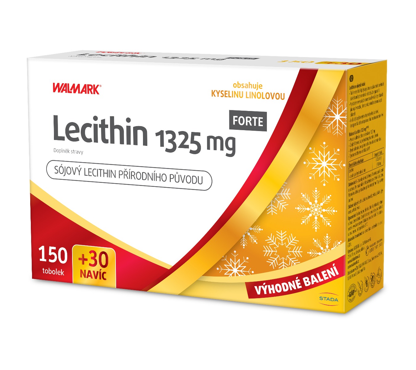 Walmark Lecithin Forte 1325 mg 120+60 tobolek Walmark