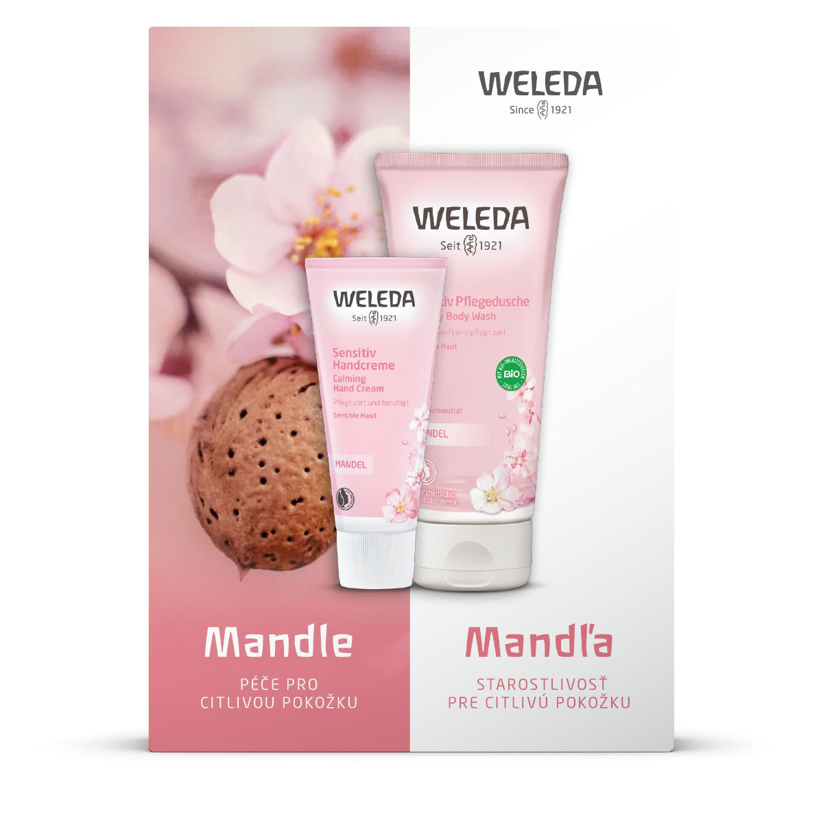 Weleda Mandle péče pro citlivou pokožku dárkový set Weleda