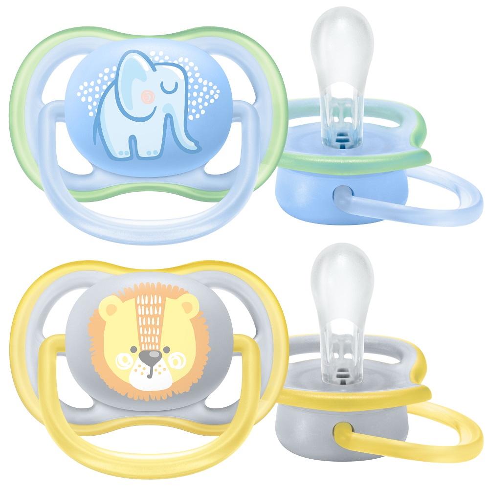 Avent Šidítko Ultra air pastel 0-6 m chlapec 2 ks Avent