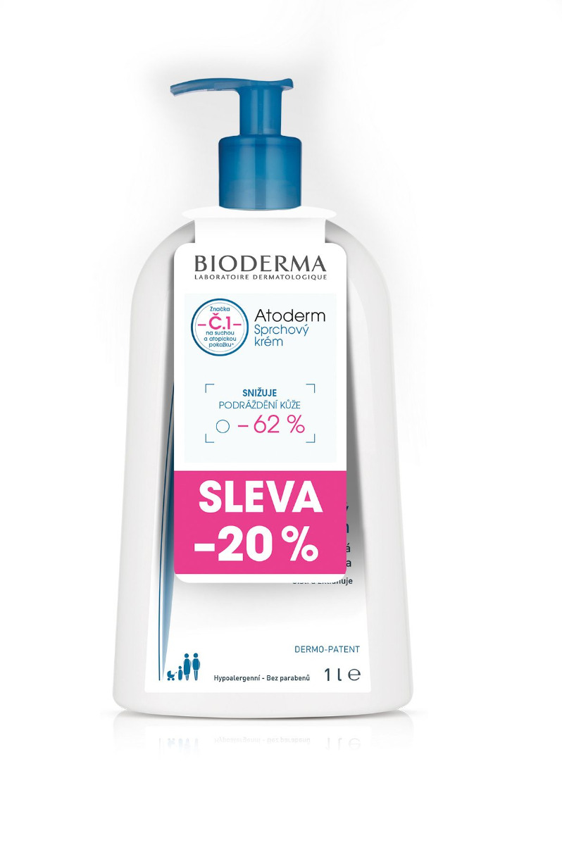 BIODERMA Atoderm sprchový krém 1 l akce BIODERMA