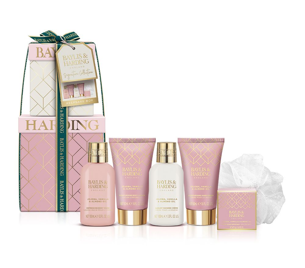 Baylis & Harding Dárková sada péče o tělo Jojoba Vanilla & Almond Oil 6 ks Baylis & Harding