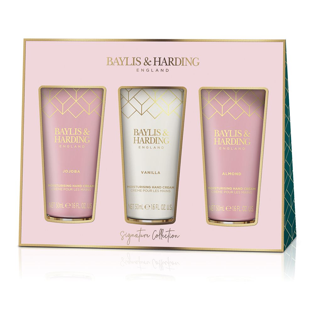 Baylis & Harding Sada péče o ruce Jojoba Vanilla & Almond Oil 3x50 ml Baylis & Harding