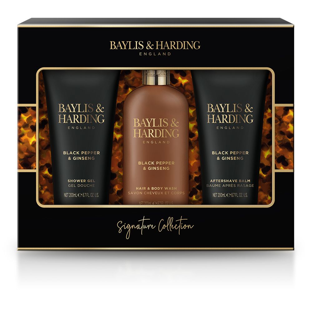 Baylis & Harding Sada péče o tělo pro muže Black Pepper & Ginseng 3 ks Baylis & Harding