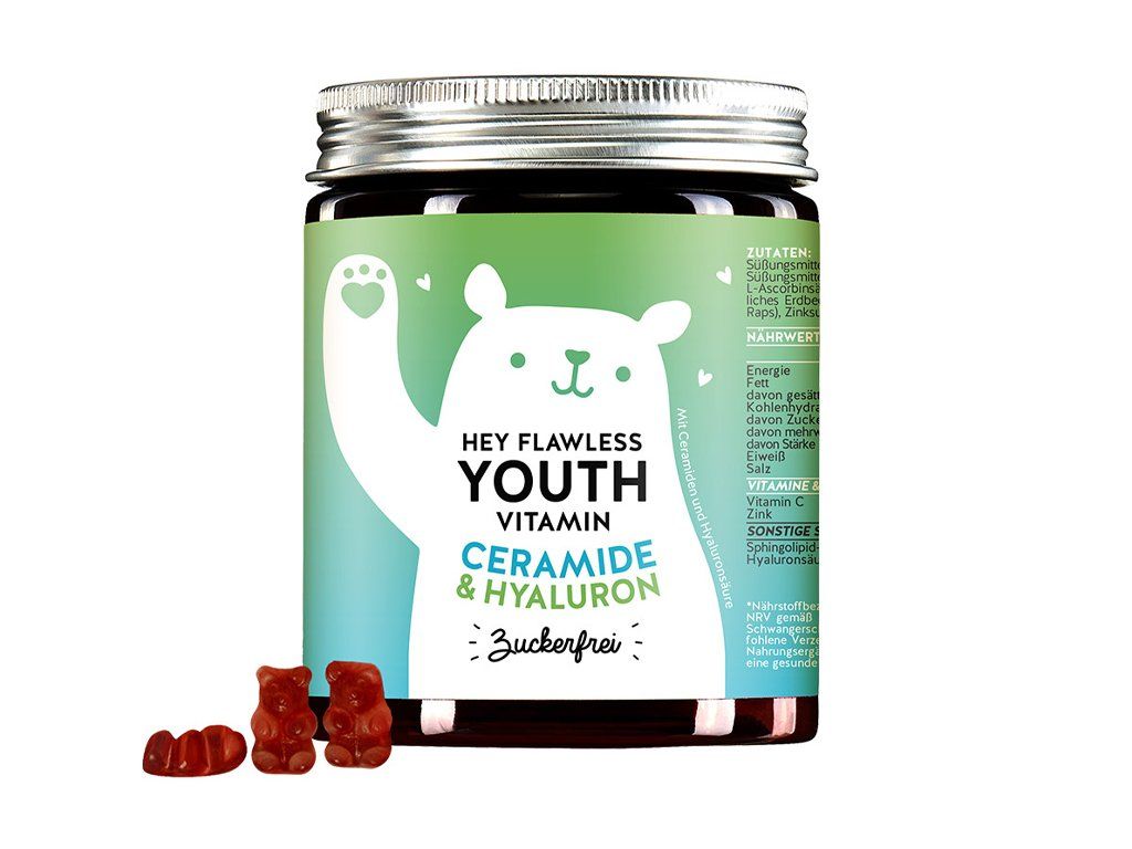 Bears With Benefits Hey Flawless Youth Vitamin Ceramide & Hyaluron sugarfree 60 ks Bears With Benefits