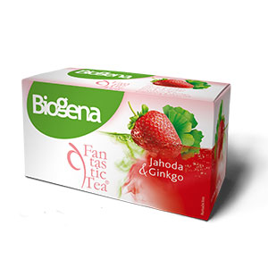 Biogena Fantastic Jahoda & Ginkgo porcovaný čaj 20x2 g Biogena