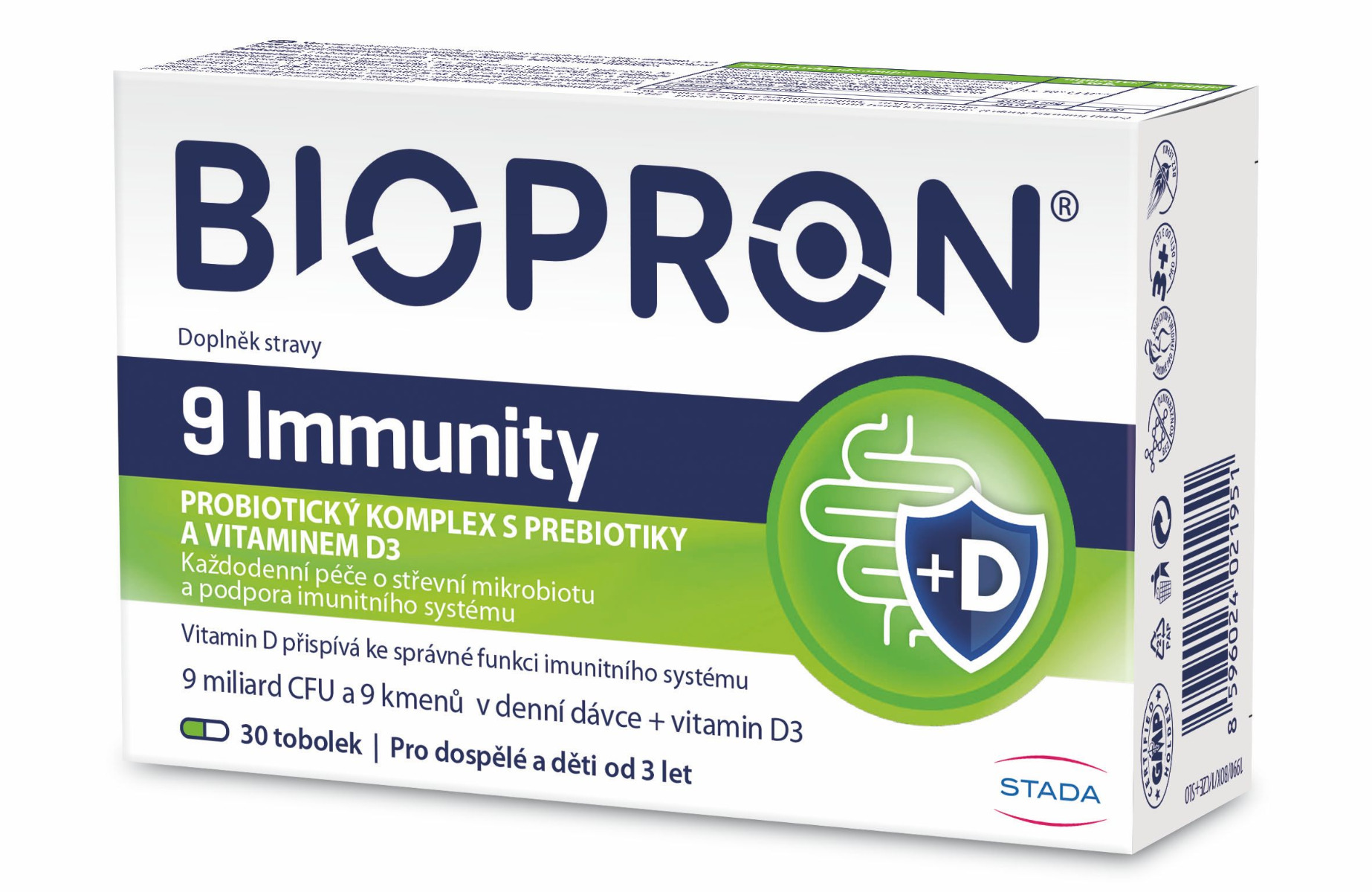 Biopron 9 Immunity s vitaminem D3 30 tobolek Biopron