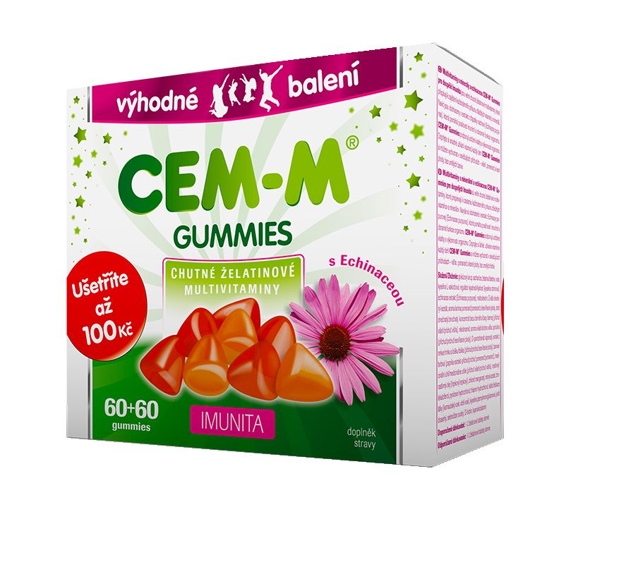 Cem-m gummies Imunita 60+60 tablet dárkové balení 2021 Cem-m