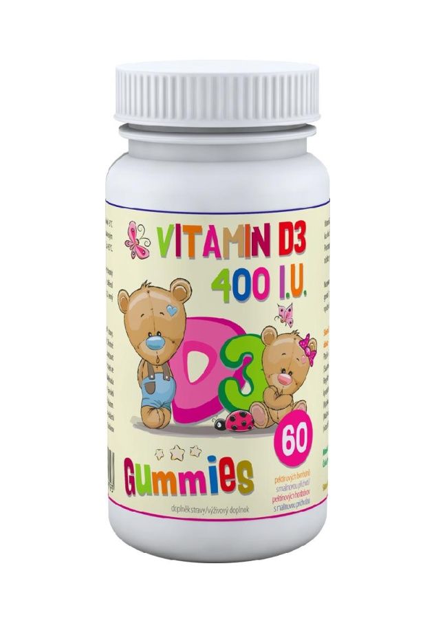 Clinical D3 Gummies 60 pektinových bonbónů s malinovou příchutí Clinical