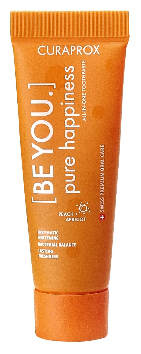 Curaprox BE YOU single Pure happiness orange zubní pasta 10 ml Curaprox