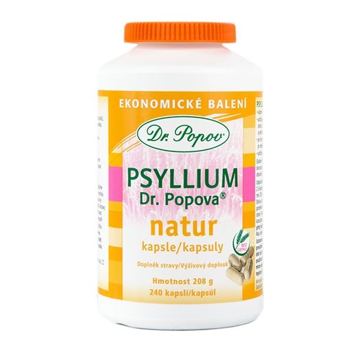 Dr. Popov Psyllium 240 kapslí Dr. Popov