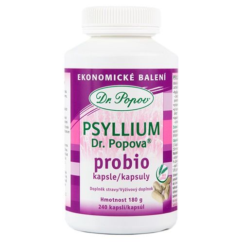 Dr. Popov Psyllium Probio 240 kapslí Dr. Popov