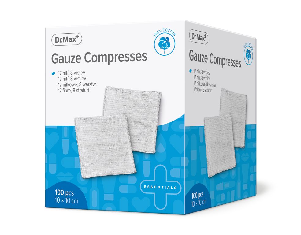 Dr.Max Gauze Compresses 10x10 cm 100 ks Dr.Max