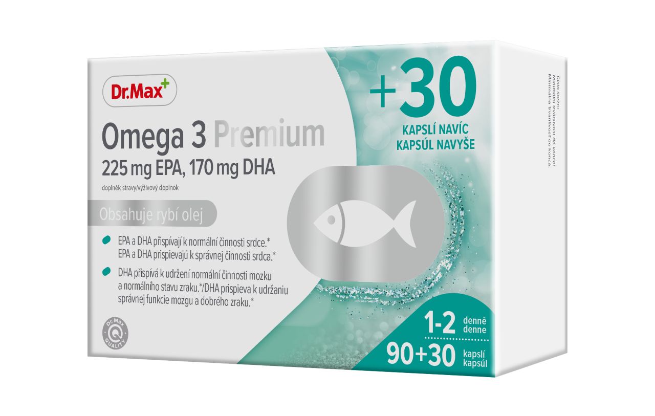 Dr.Max Omega 3 Premium 90+30 kapslí Dr.Max
