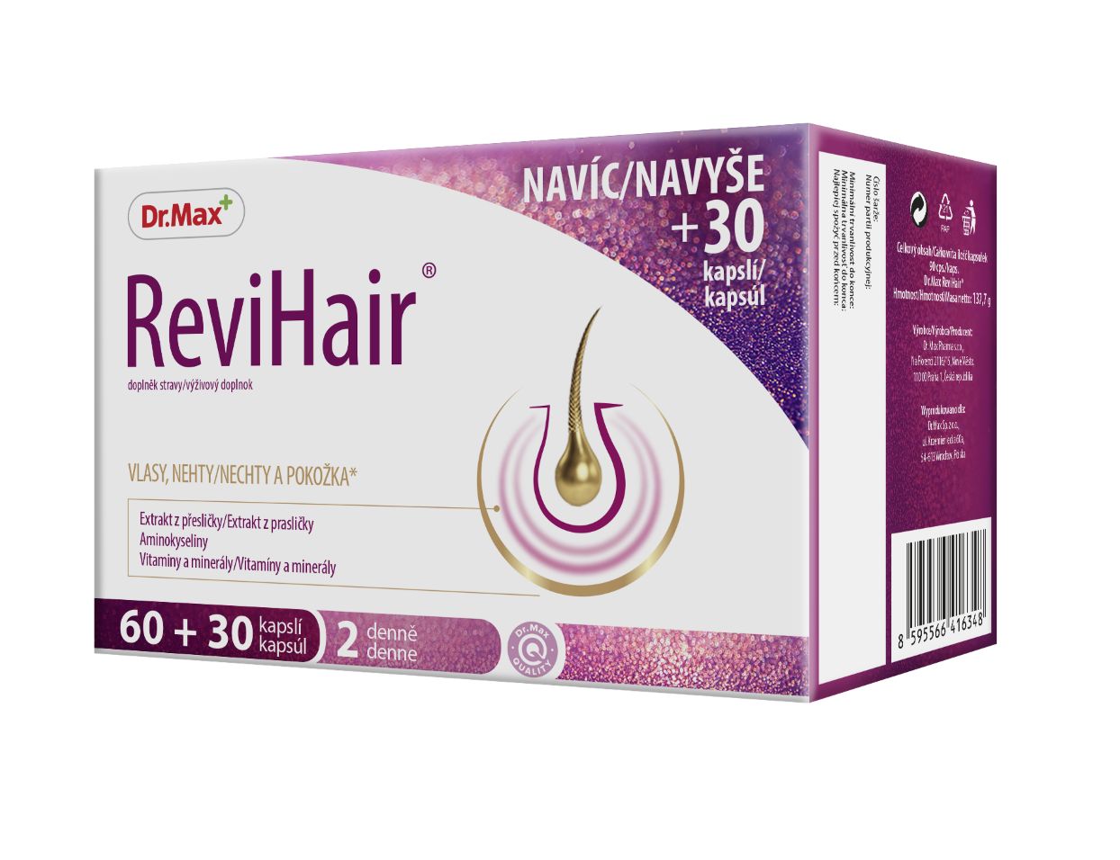 Dr.Max ReviHair 60+30 kapslí Dr.Max