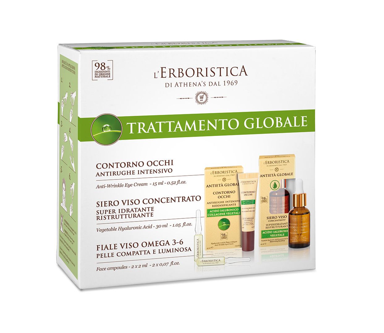 Erboristica Global anti-age kosmetická sada 3 ks Erboristica