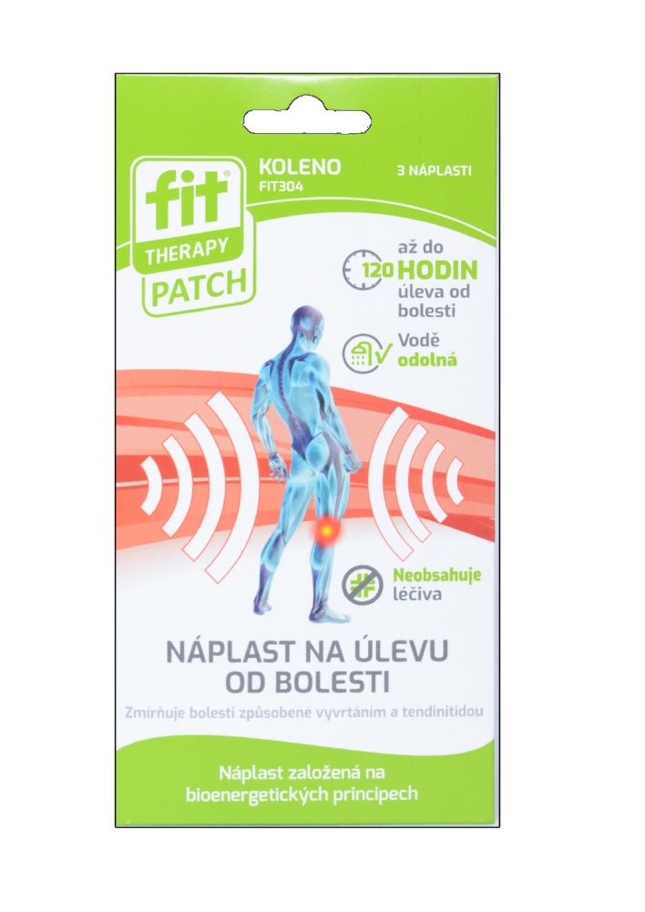 FIT Therapy Náplast na úlevu od bolesti koleno 3 ks FIT Therapy