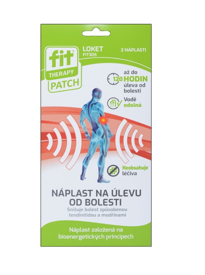 FIT Therapy Náplast na úlevu od bolesti loket 3 ks FIT Therapy