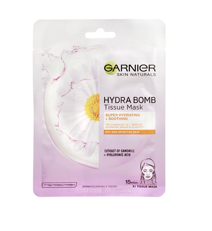 Garnier Skin Naturals Hydra Bomb Moisture+ Comfort superhydratační zklidňující textilní maska 28 Garnier