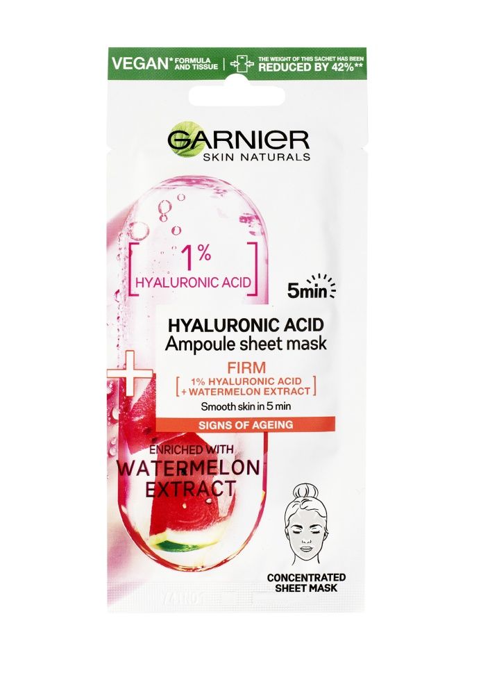 Garnier Skin Naturals Textilní maska s kyselinou hyaluronovou a extraktem z melounu 15 g Garnier
