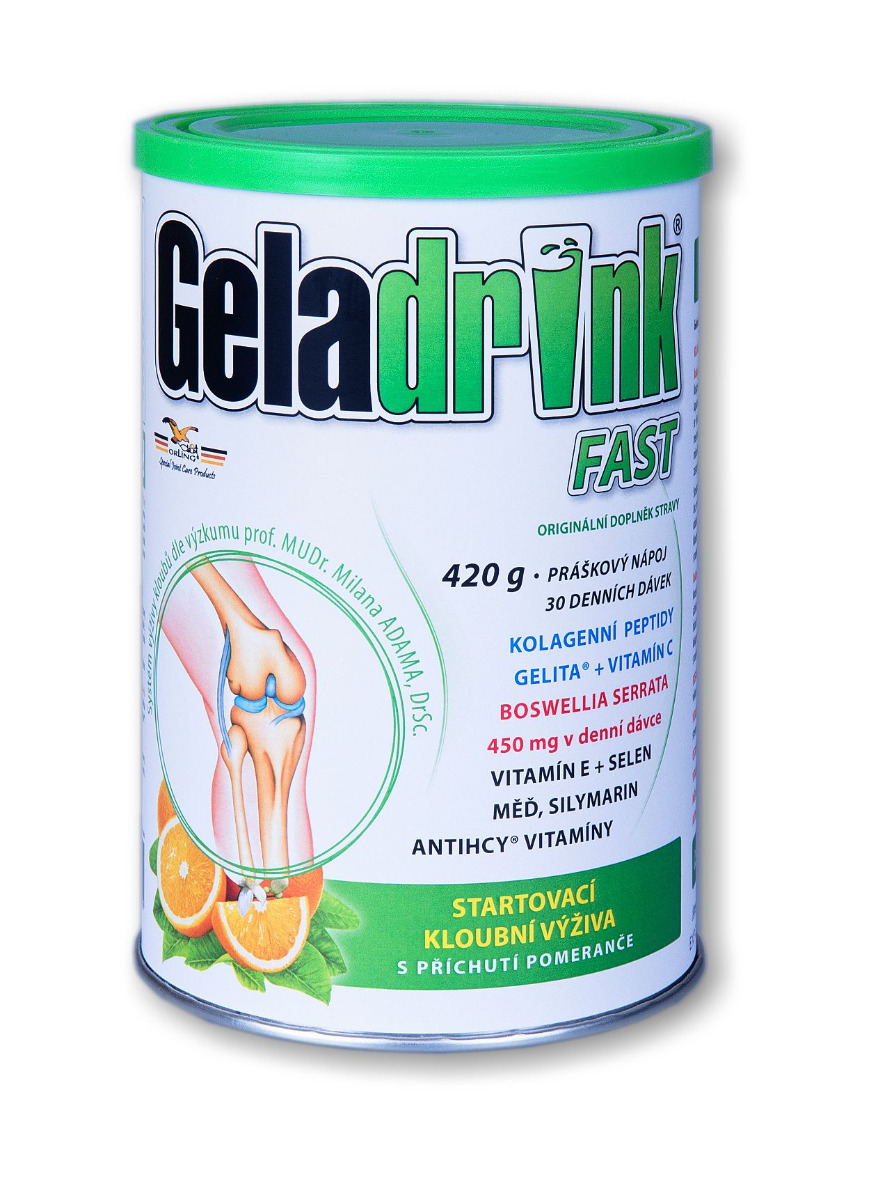 Geladrink Fast pomeranč práškový nápoj 420 g Geladrink