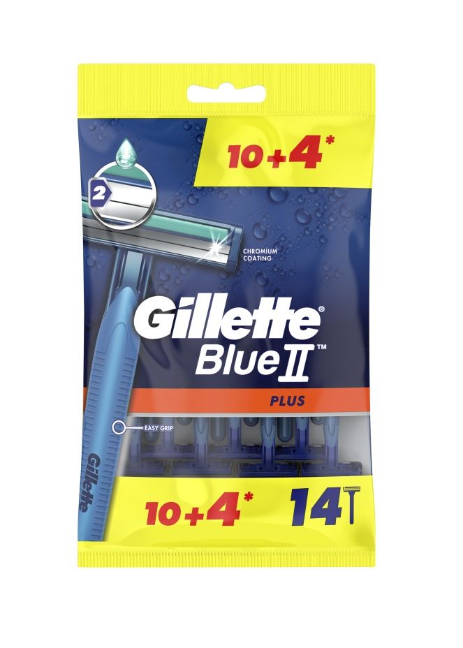 Gillette Blue2 Plus pánské jednorázové holítko 10+4 ks Gillette
