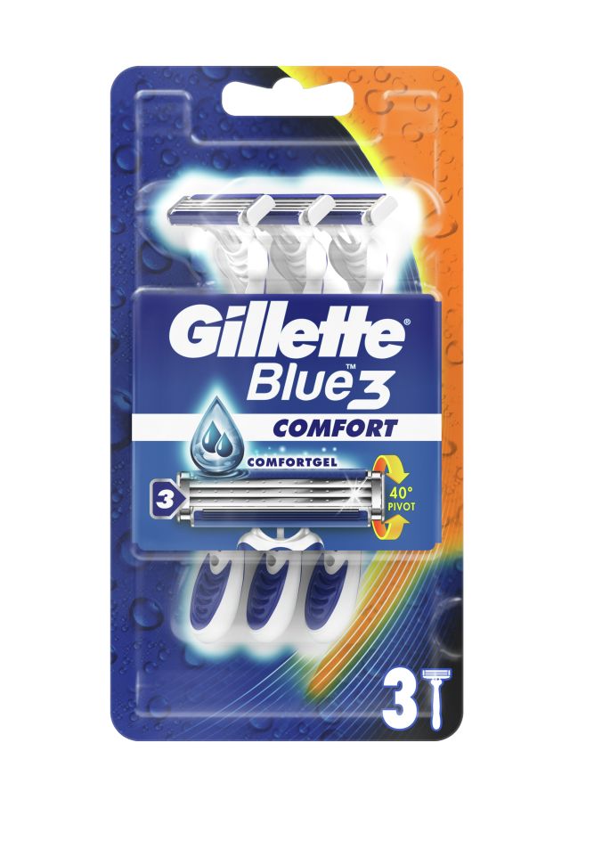Gillette Blue3 Comfort pánské jednorázové holítko 3 ks Gillette