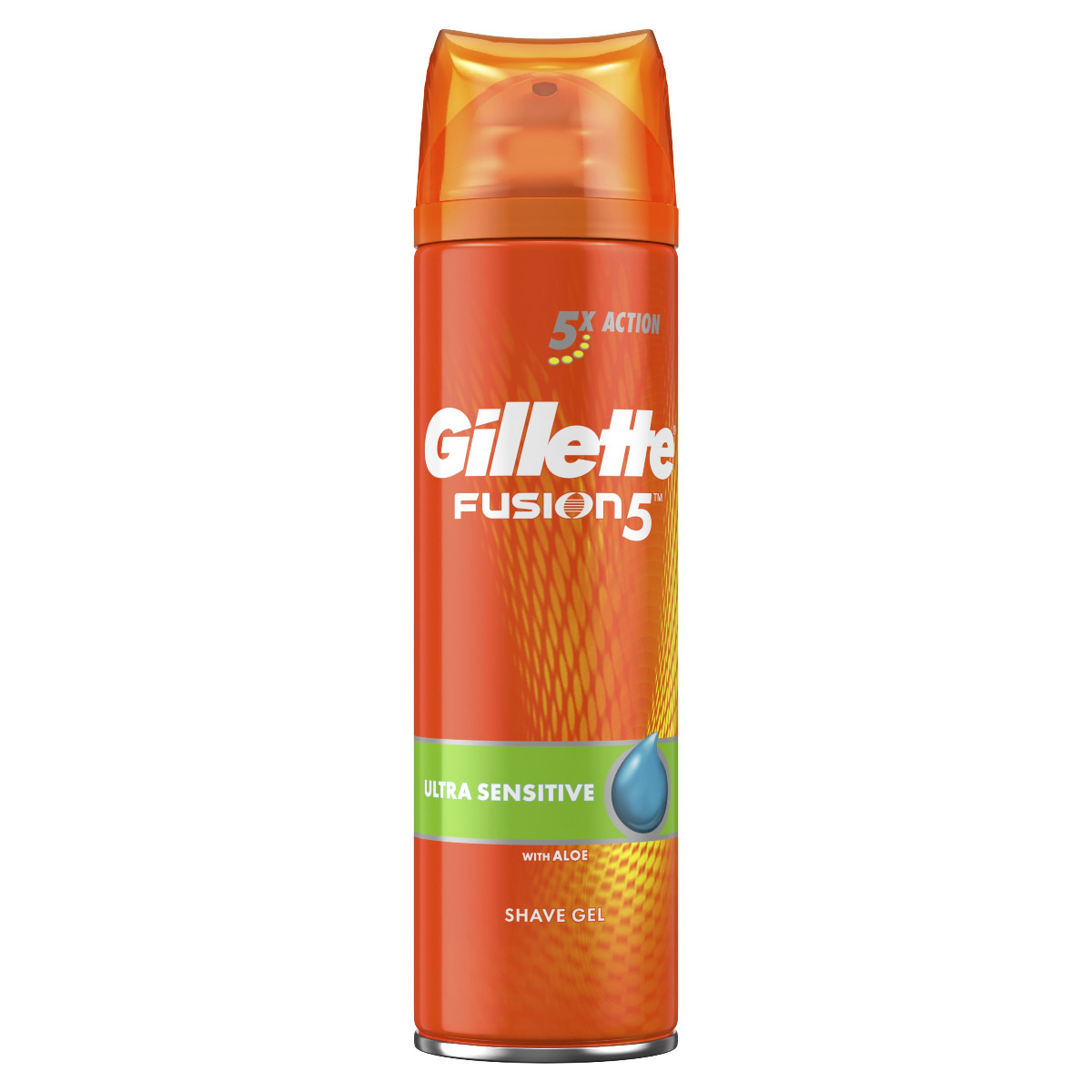 Gillette Fusion5 Ultra Sensitive pánský gel na holení 200 ml Gillette