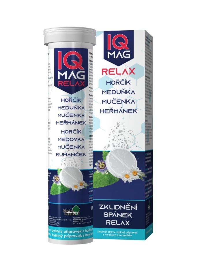IQ Mag RELAX 20 šumivých tablet IQ Mag