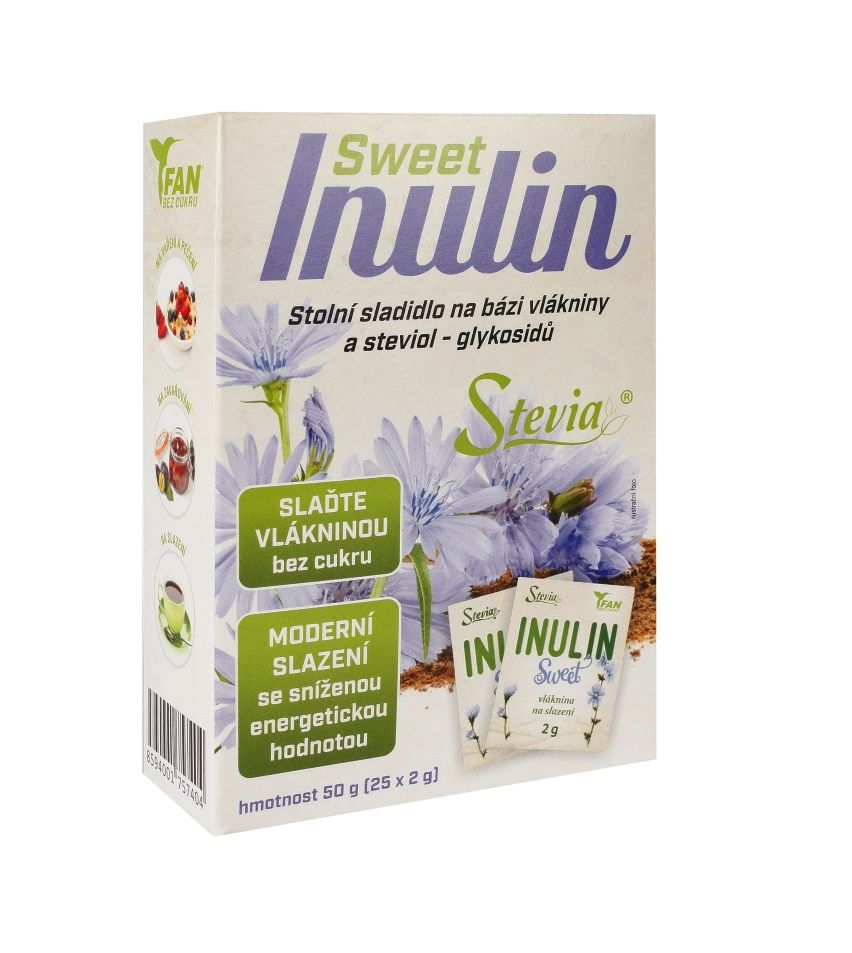 Inulin SWEET Stevia stolní sladidlo 25x2 g