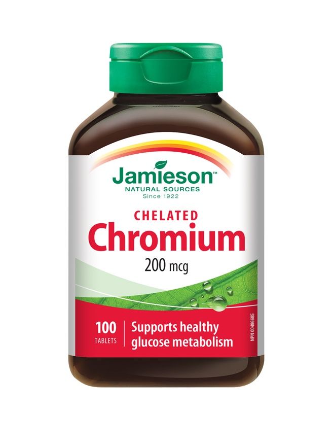 Jamieson Chrom v chelátové formě 200 mcg 100 tablet Jamieson