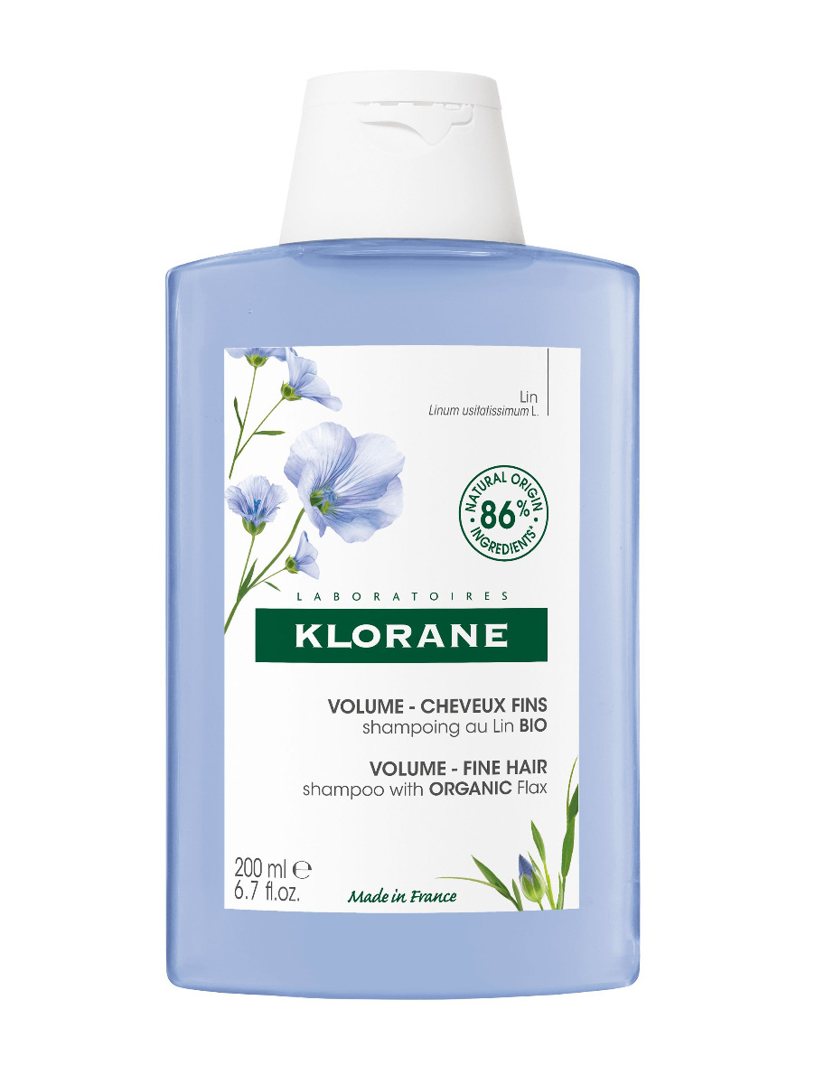 KLORANE Šampon s BIO lnem pro jemné vlasy bez objemu 200 ml KLORANE
