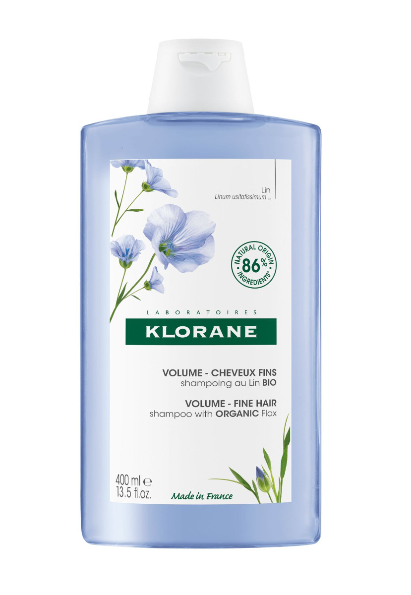 KLORANE Šampon s BIO lnem pro jemné vlasy bez objemu 400 ml KLORANE