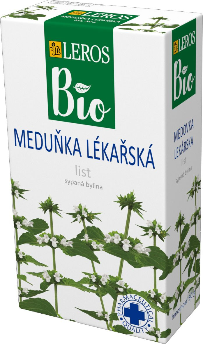 Leros BIO Meduňka lékařská list sypaný čaj 50 g Leros