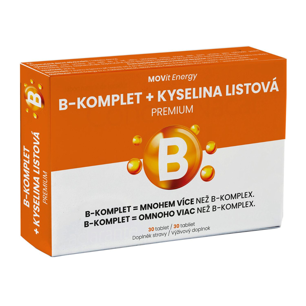 MOVit Energy B-Komplet + Kyselina listová PREMIUM 30 tablet MOVit Energy