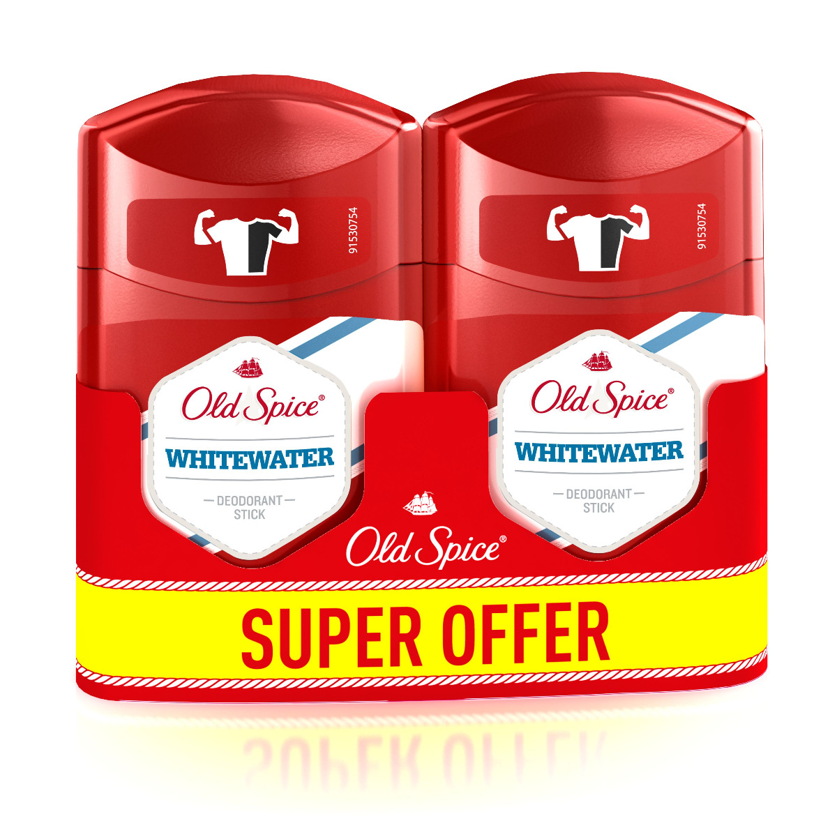 Old Spice Whitewater Pánský tuhý deodorant 2x50 ml Old Spice