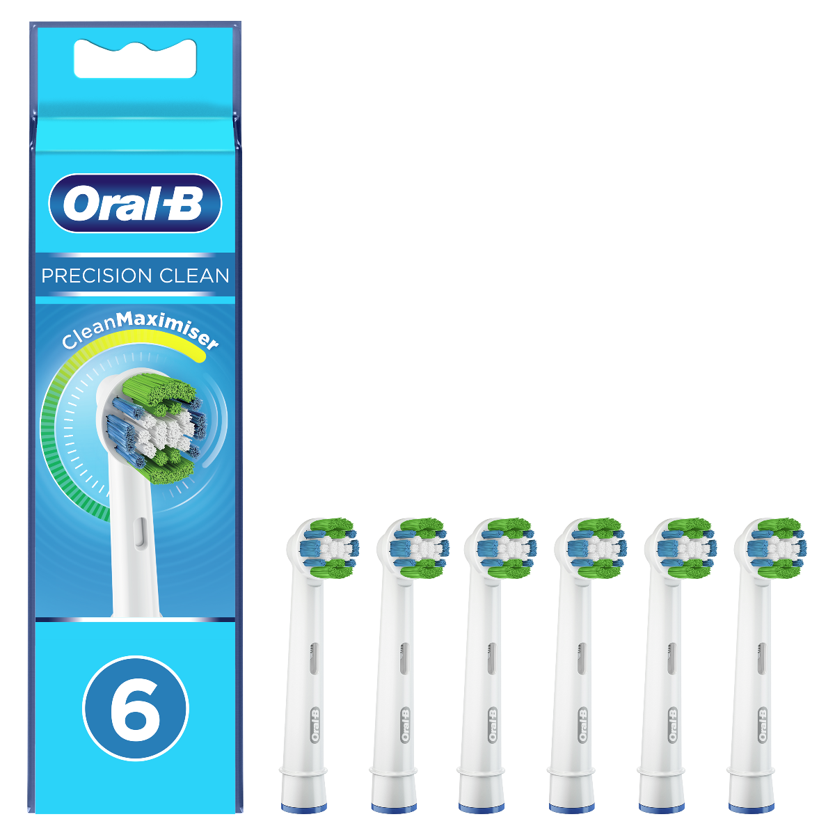 Oral-B EB 20-6 Precision clean náhradní hlavice s technologií CleanMaximiser 6 ks Oral-B