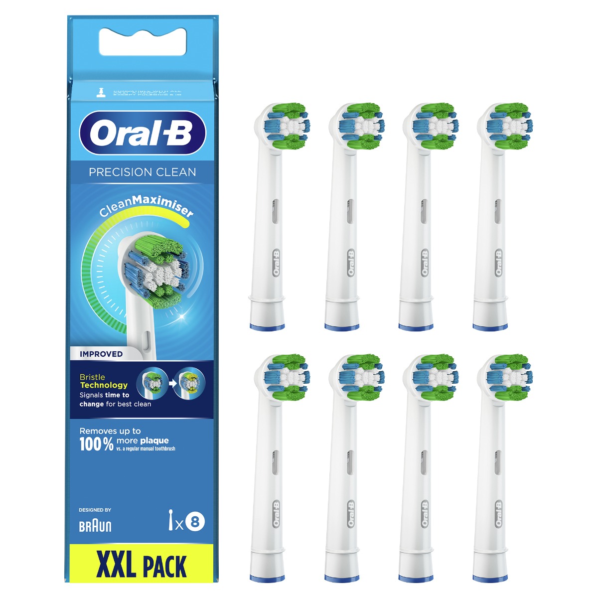 Oral-B EB 20-8 Precision clean náhradní hlavice s technologií CleanMaximiser 8 ks Oral-B