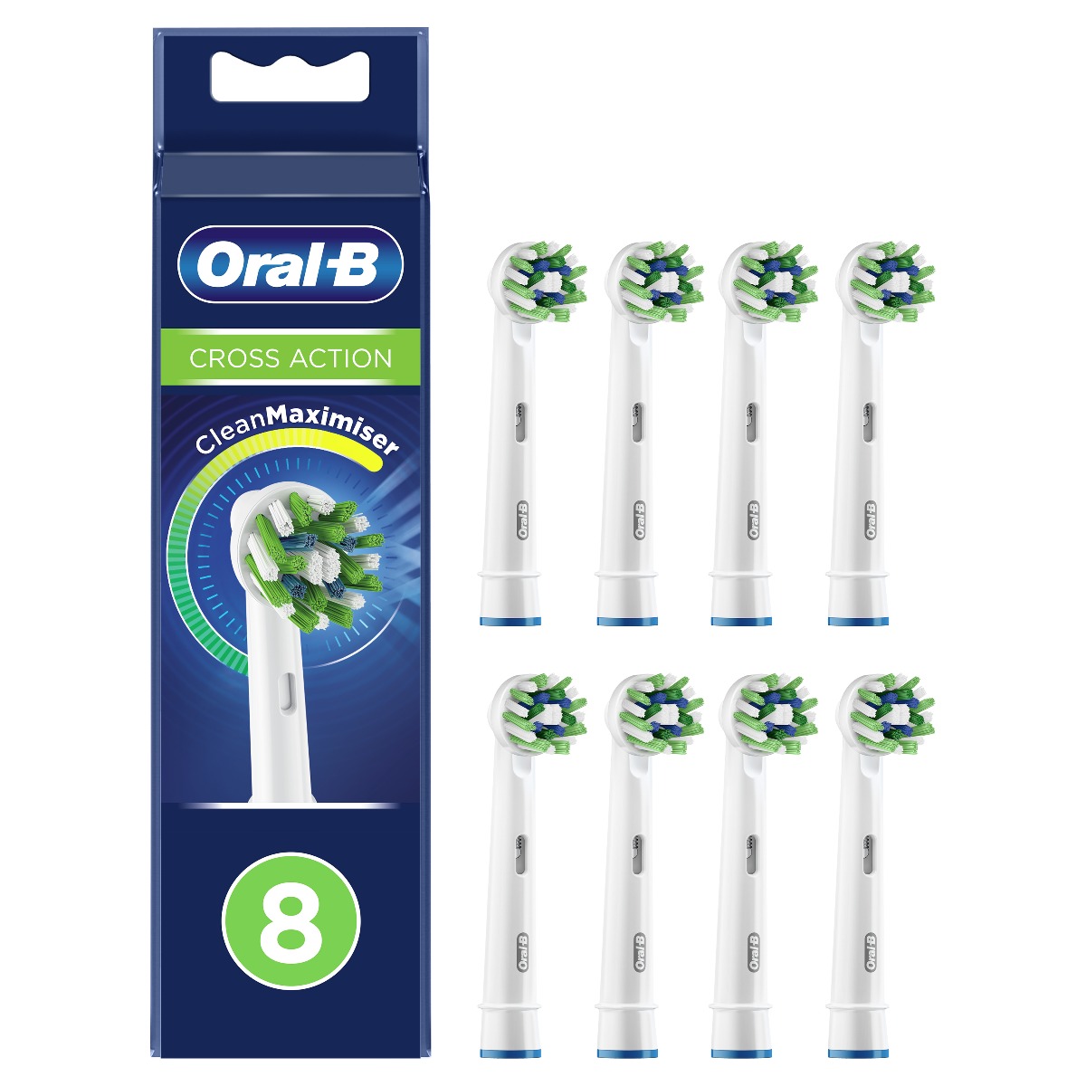 Oral-B EB 50-2 CrossAction náhradní hlavice s technologií CleanMaximiser 8 ks Oral-B