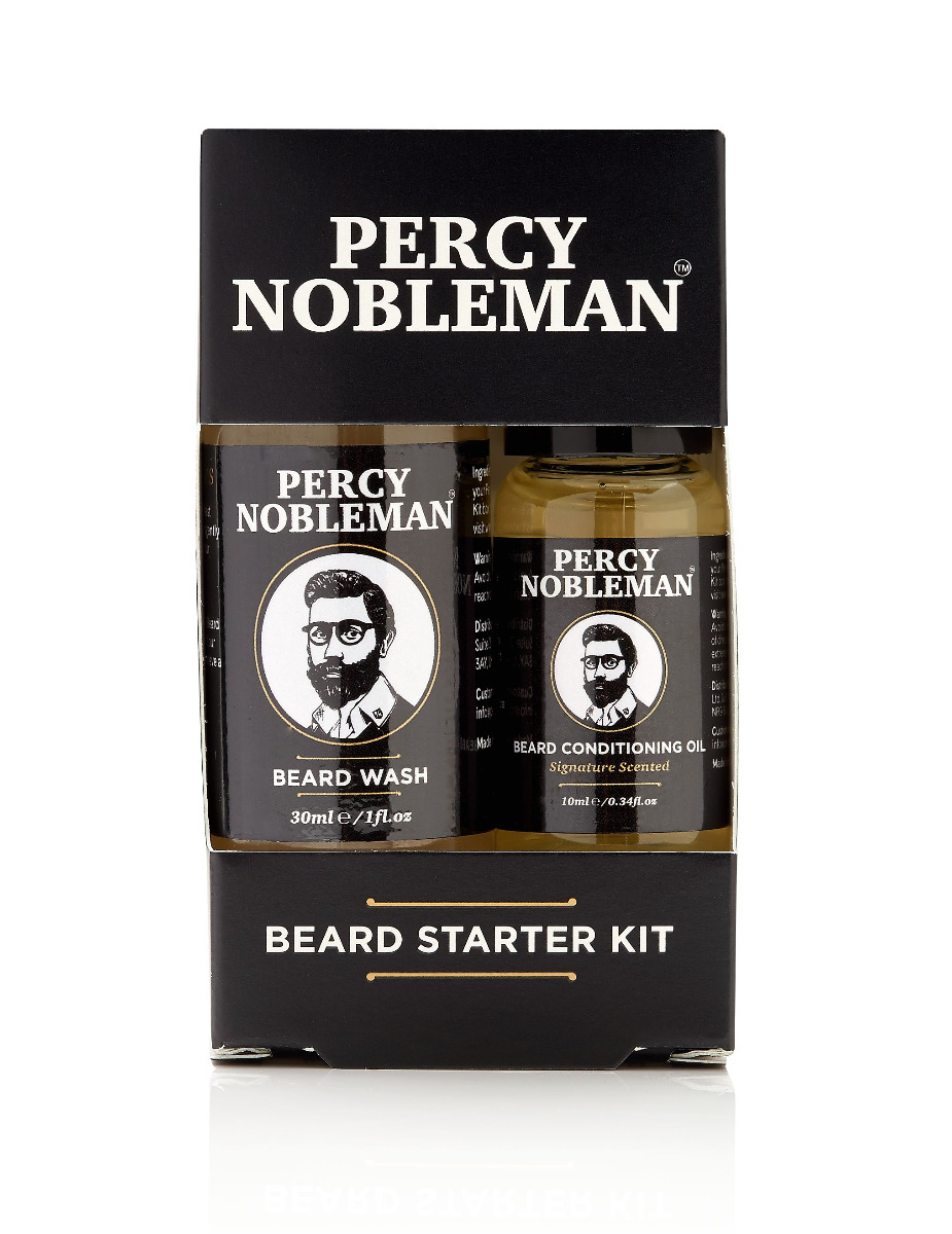 Percy Nobleman Pánská dárková sada péče o vousy 2 ks Percy Nobleman