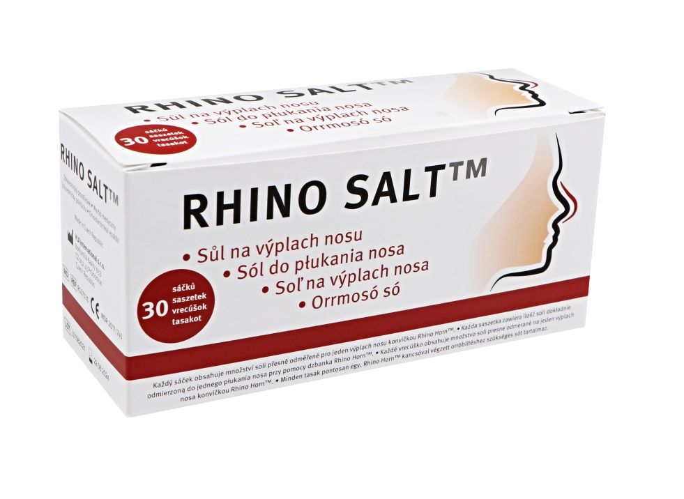 Rhino Horn Salt Sůl na výplach nosu 30 sáčků Rhino Horn
