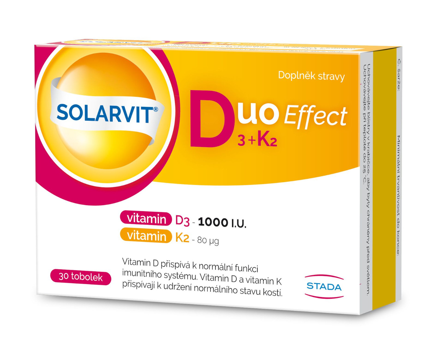 SOLARVIT Duo Effect D3 + K2 30 tobolek SOLARVIT