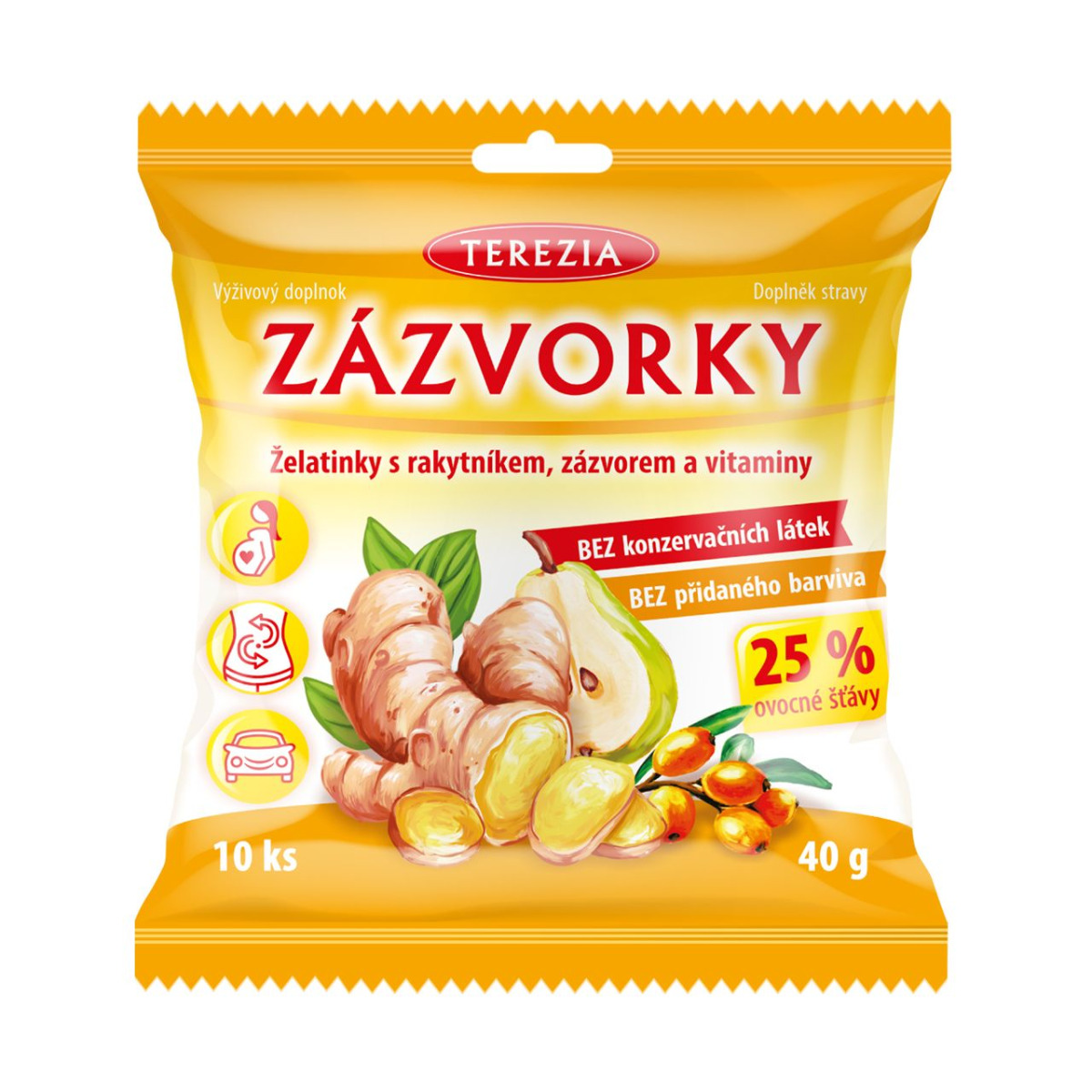 Terezia ZÁZVORKY Želatinky s rakytníkem