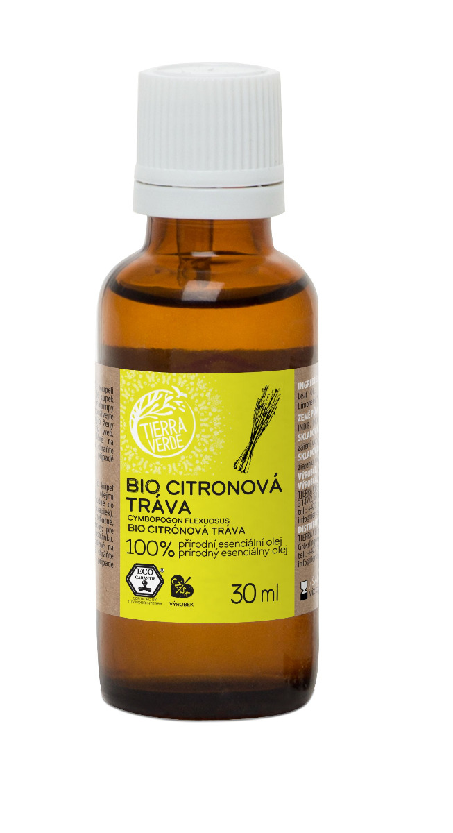 Tierra Verde Esenciální olej BIO Citronová tráva 30 ml Tierra Verde