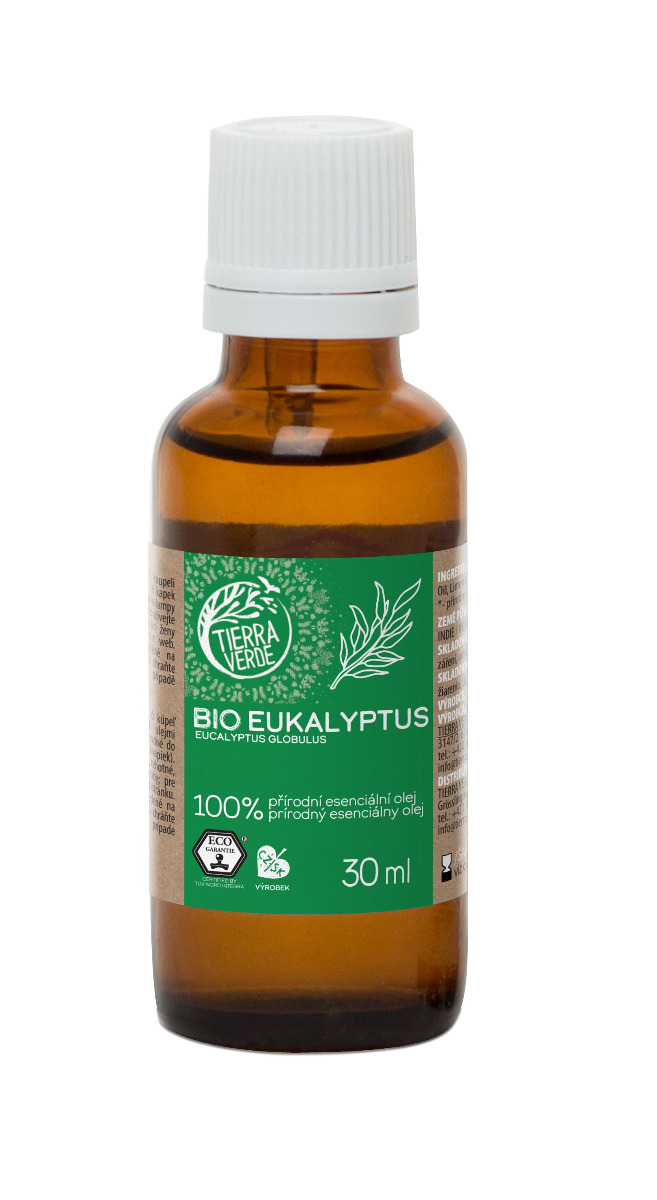 Tierra Verde Esenciální olej BIO Eukalyptus 30 ml Tierra Verde