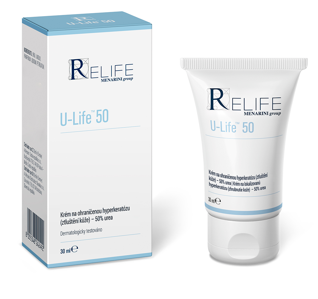 U-Life 50 krém na ohraničenou hyperkeratózu 50% urea 30 ml U-Life