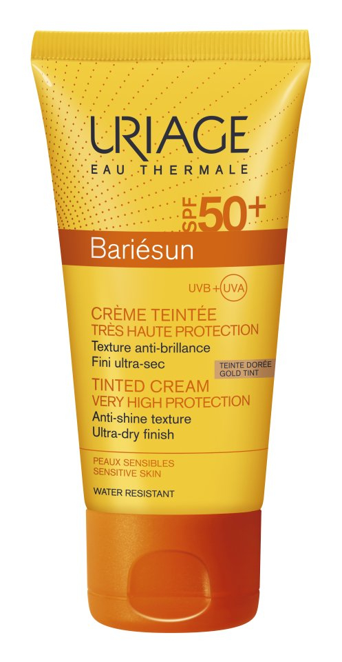 Uriage Bariésun Tónovaný opalovací krém – zlatý odstín SPF 50+ 50 ml Uriage