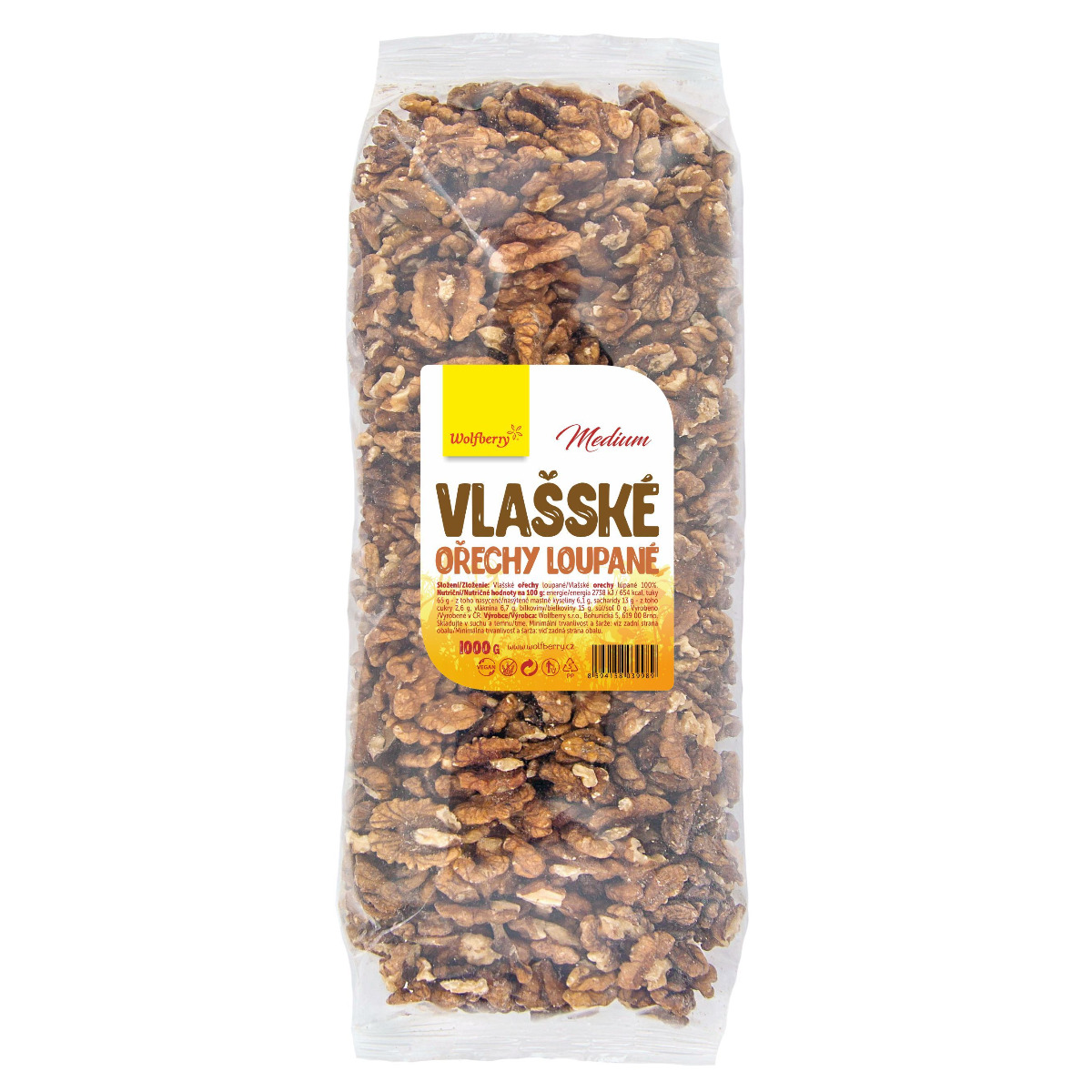 Wolfberry Vlašské ořechy medium 1 kg Wolfberry