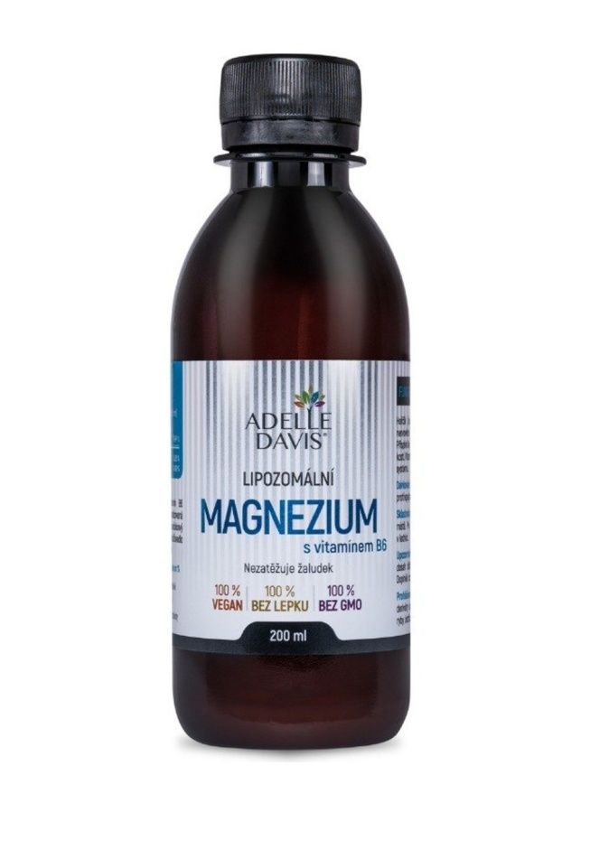 Adelle Davis Lipozomální Magnézium s vitamínem B6 200 ml Adelle Davis