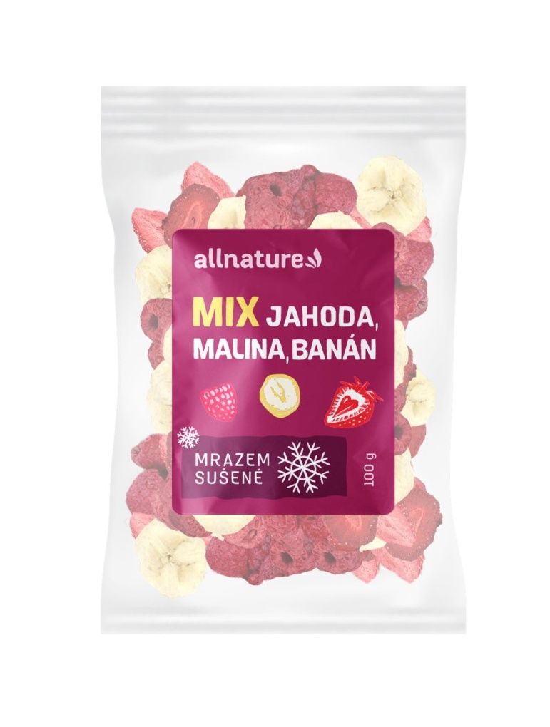 Allnature Mix lyofilizovaného ovoce jahoda
