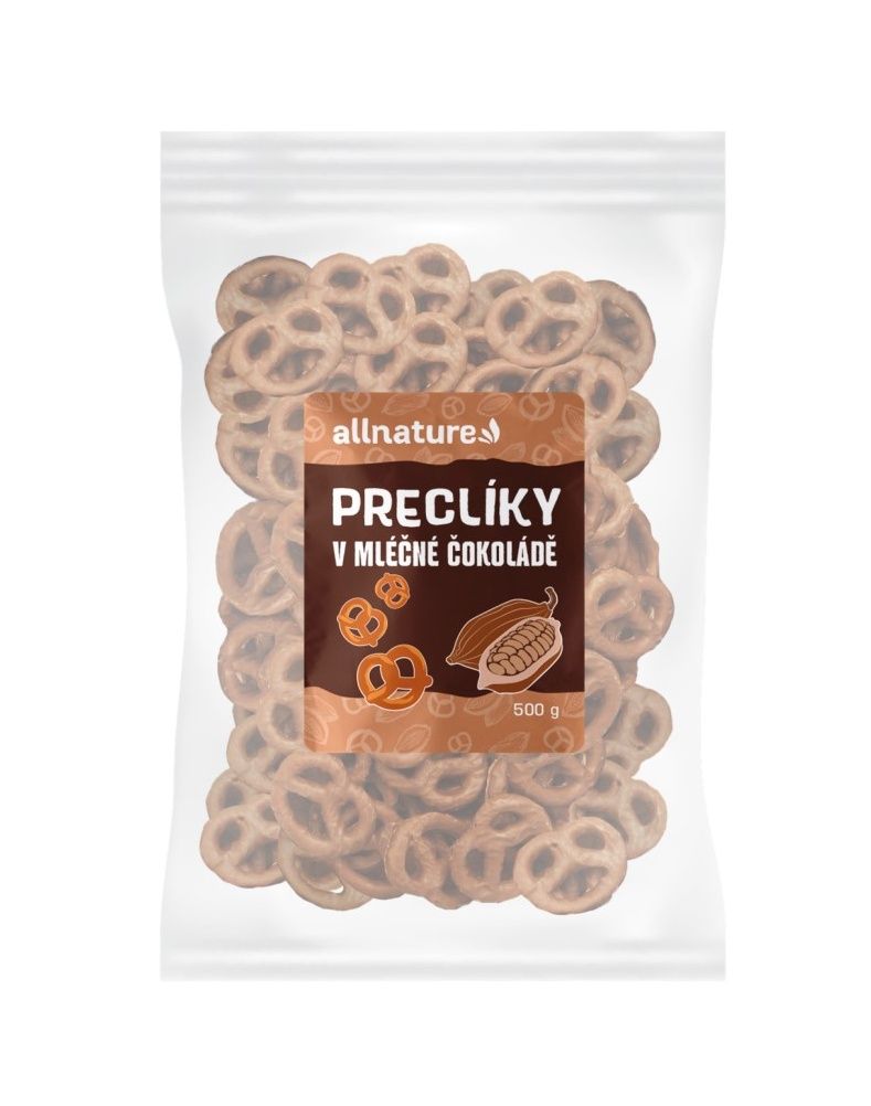 Allnature Preclíky v mléčné čokoládě 500 g Allnature